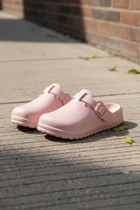 Buckle Clogs With Molded Footbed