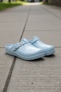 Buckle Clogs With Molded Footbed