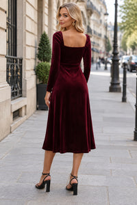 Flattering A-Line Midi Dress