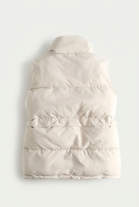 White Etta vest, clean back view
