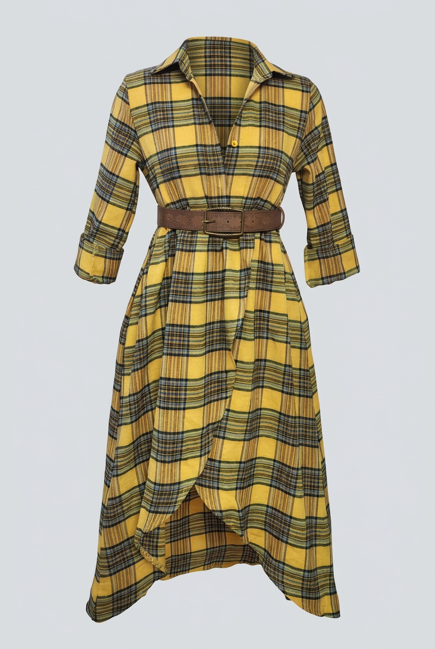 Yellow Hattie dress without mannequin or stand