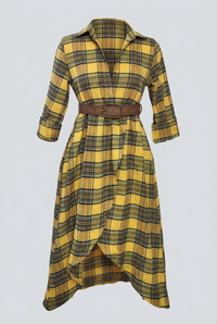 Yellow Hattie dress without mannequin or stand